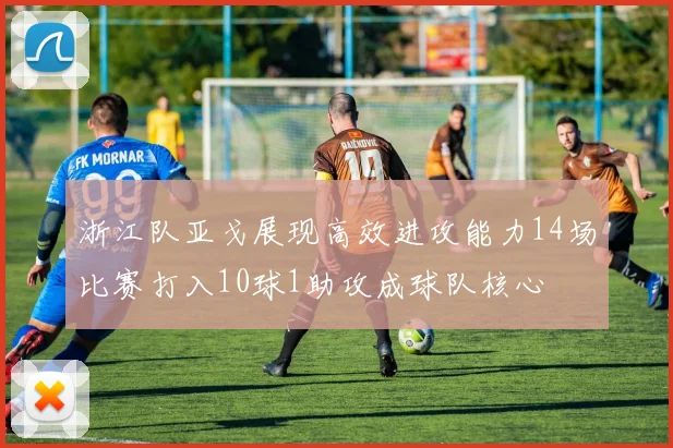 浙江队亚戈展现高效进攻能力14场比赛打入10球1助攻成球队核心